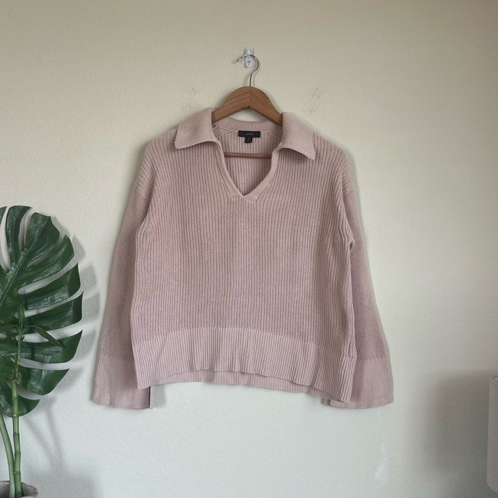 J. Crew Cotton Collar Sweater
